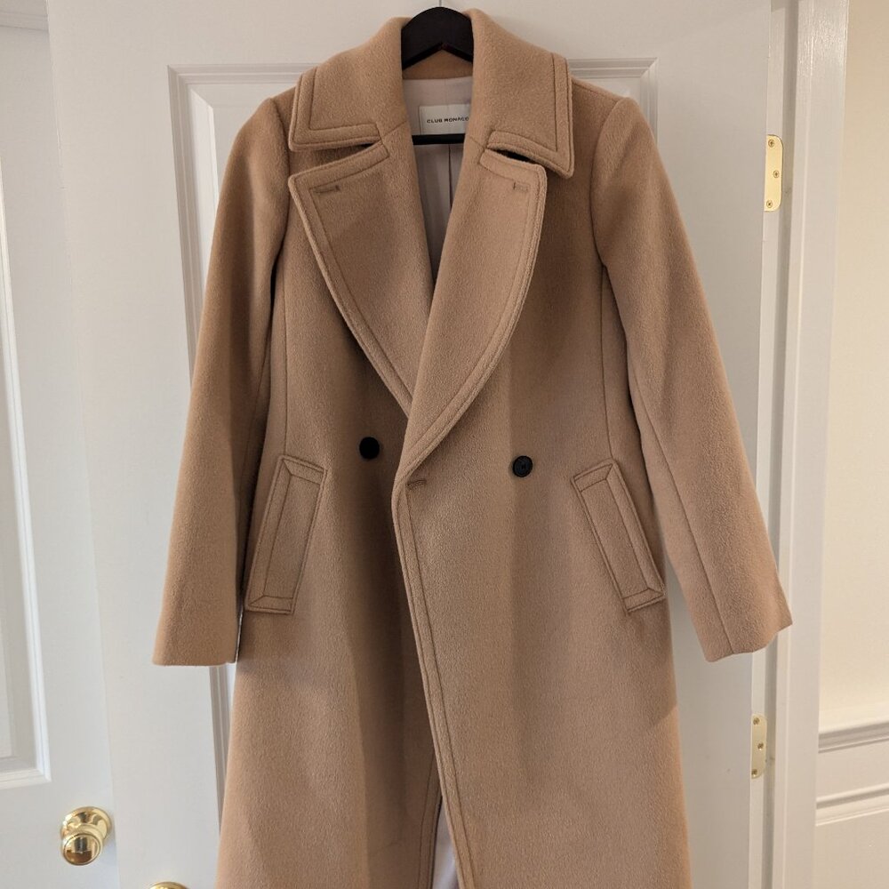 Club Monaco Camel Daylina Coat in Size S
